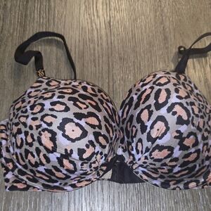Victoria Secret Sz. 34DD Plunge Animal Print Bra
